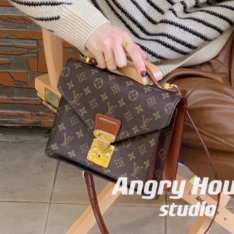 ✨LV 路易威登｜Monceau 經典老花蒙梭郵差包｜98新