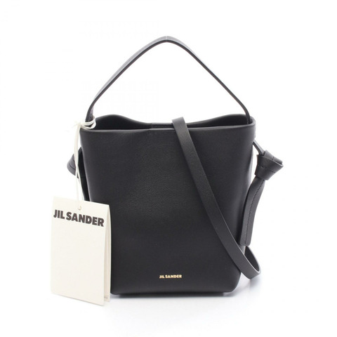 JIL SANDER KNOT HOBO MINI 單肩手提包 J07ZI0001P 皮革 黑色 全新 女士