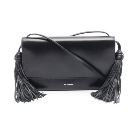 JIL SANDER TASSEL 單肩包 J07VL0045P8592001 黑色皮革 全新 女士