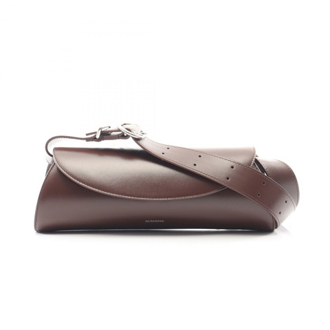JIL SANDER CANNOLO 小號單肩包 J07WD0023P5355205 皮革 棕色 全新 女士