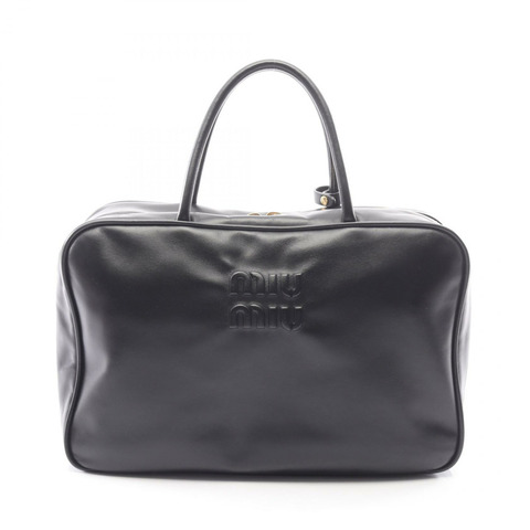 Miu Miu beau 手提包 5BB117 黑色真皮二手女款