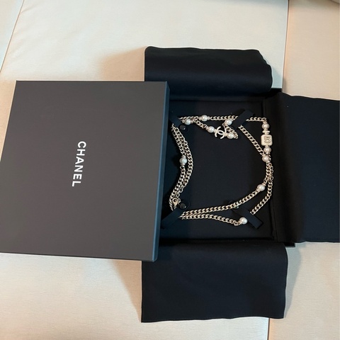 CHANEL 經典合金香水瓶長項鏈