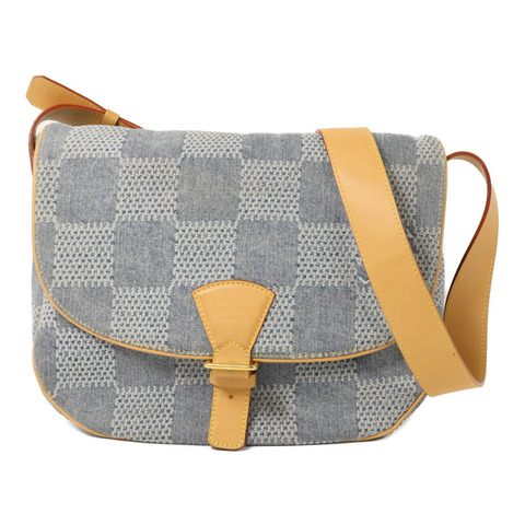 LOUIS VUITTON Damier Denim Montsouris Messenger MM肩背袋