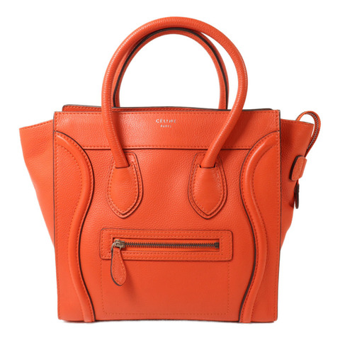 CELINE 牛皮皮革Micro Luggage手挽袋