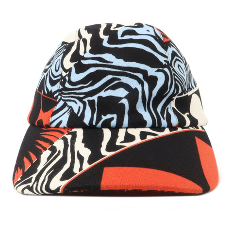 HERMES 棉質/絲質Davis Jungle Love Hat帽子