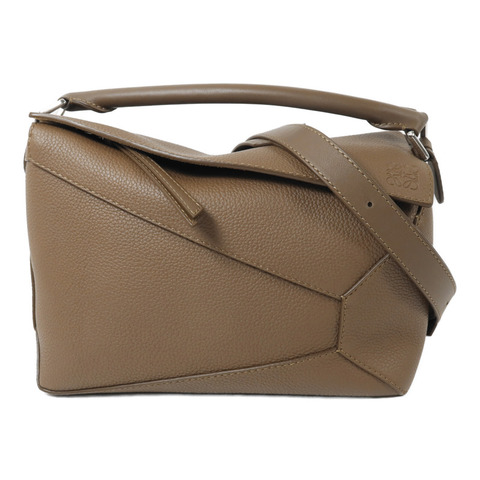 LOEWE 牛皮皮革Large Puzzle手挽肩背兩用袋