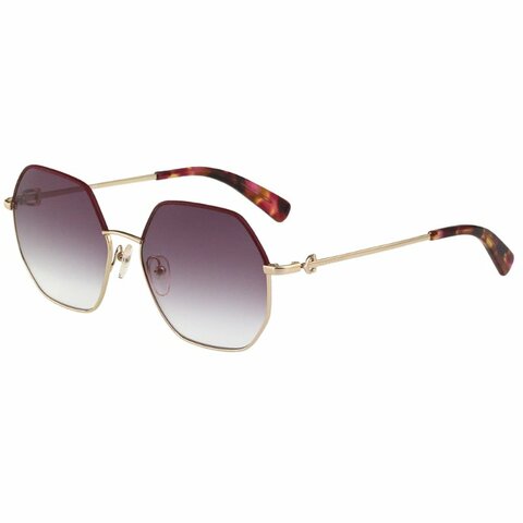 LONGCHAMP 太陽眼鏡(紅配金色)