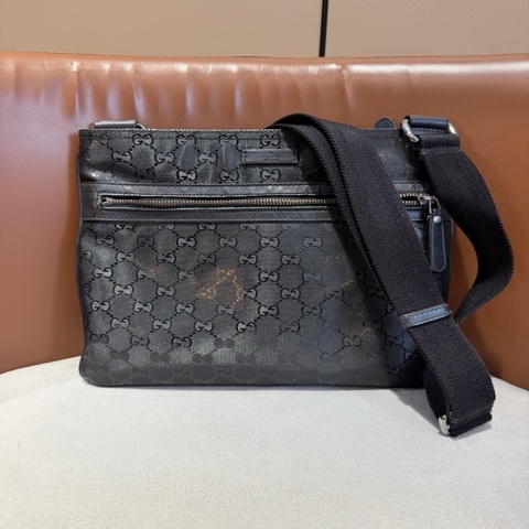 古馳/Gucci  斜挎包黑色 牛皮