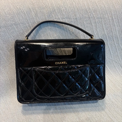 CHANEL/香奈兒 23S 菱格紋皮穿鏈鏈條