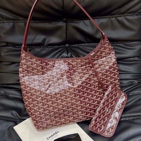 Goyard 戈雅 紅色 老花 hobo 單肩包腋下包子母包
