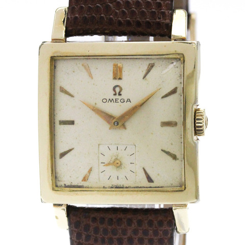 歐米茄 (OMEGA) Cal 302 鍍金手動上鍊男士腕錶 6264 復古款