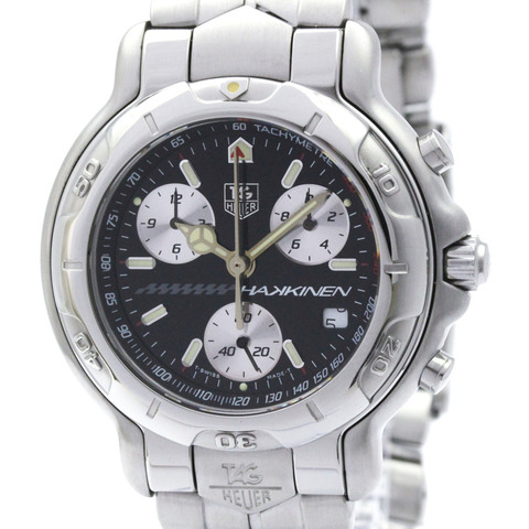 TAG HEUER 6000 計時碼錶 Mika Hakkinen 限量版腕錶 CH1114 拋光