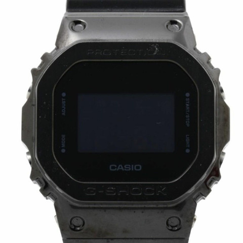 卡西歐 G-SHOCK 數字 5600 系列 GM-5600B-1JF 黑色不鏽鋼樹脂男士手錶