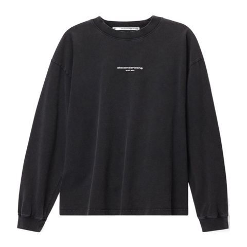 Alexander Wang 男士 logo印花長袖t恤XXS XS S M L碼