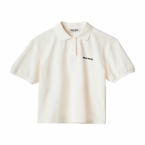 Miu Miu 女士 標誌刺繡Polo衫XS S M L XL碼