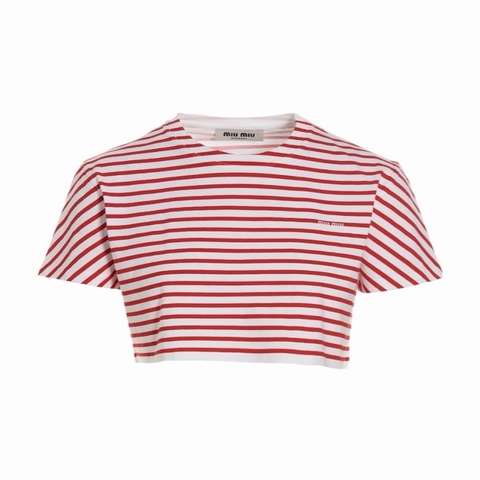 Miu Miu 女士 條紋T恤XS S M L碼
