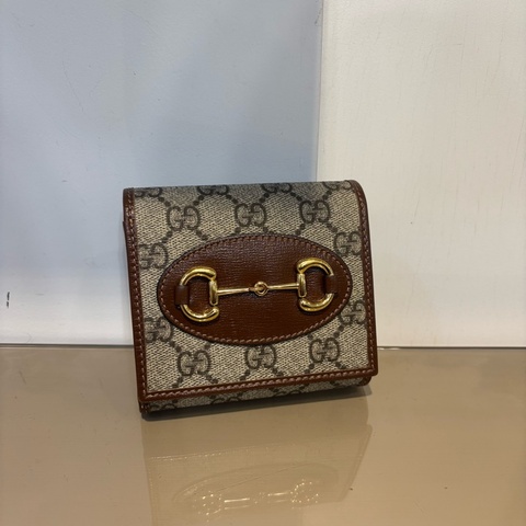 Gucci 1955 6卡L拉零錢短夾