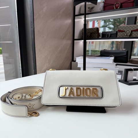 dior 迪奧 白金jadior翻蓋斜挎包
