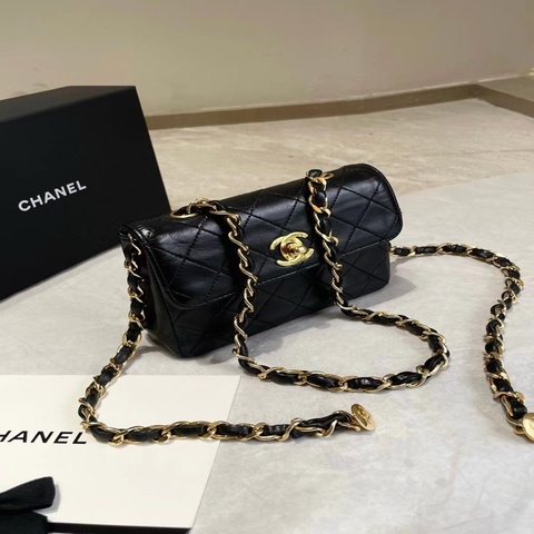 chanel mini 🏷️Vintage黑金mini小金豆CF