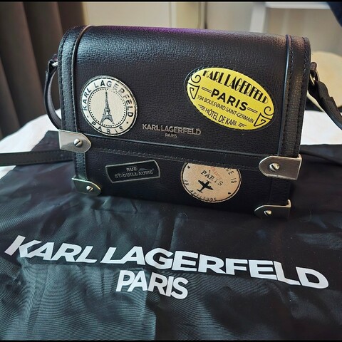 KARL LAGERFELD 老佛爺品牌側背包 斜背包