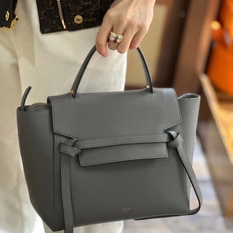 ✨Celine belt mini大象灰 鯰魚包 可手提單間斜背🩶