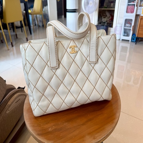 香奈兒 CHANEL 白色 肩背包