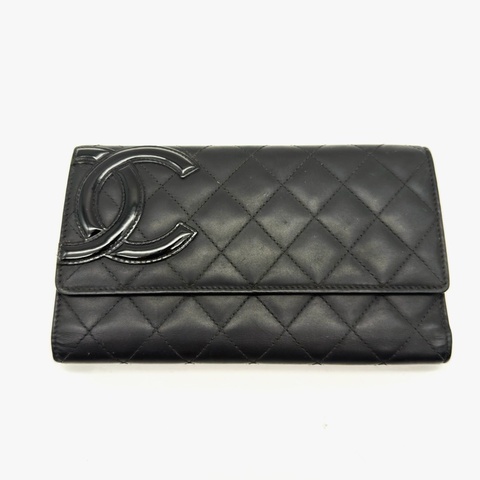 CHANEL錢包 Cambon 康鵬錢包黑色