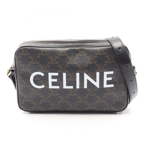 CELINE Triomphe 中斜背包 194502CIM 帆布皮革