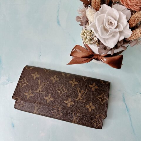 LV Monogram翻蓋長夾
