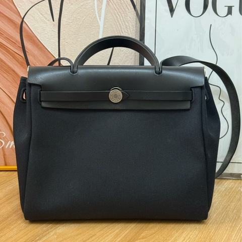 （2020德國官網購證🇩🇪）Hermes Herbag Zip 31 黑銀外縫