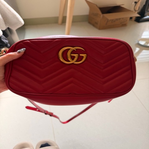GUCCI-紅色相機包