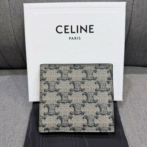 💎Han's house精品服飾💎CELINE 滿版 老花  短夾