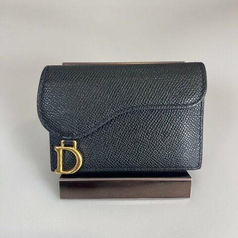 DIOR 43-MA-0261 黑皮革卡包