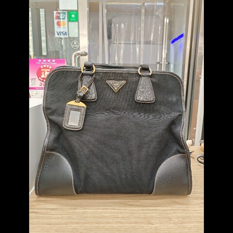 Prada handle tote