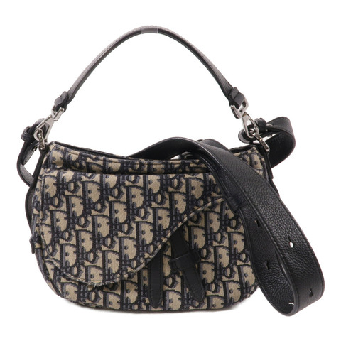 Dior 帆布Saddle Messenger Bag手挽肩背兩用袋