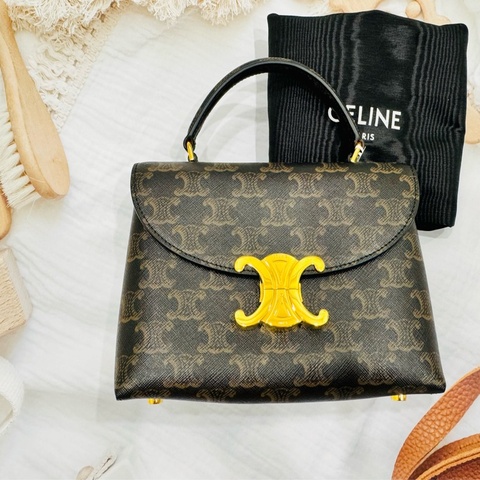 全新Celine 凱旋門老花 Teen Nino 包