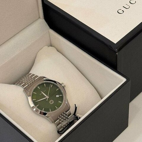 GUCCI G-Timeless 126.4 綠色男士腕錶