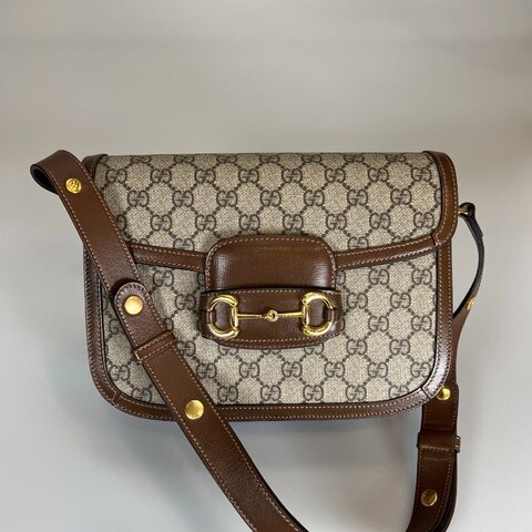 GUCCI 602204  棕1955翻蓋包 小號