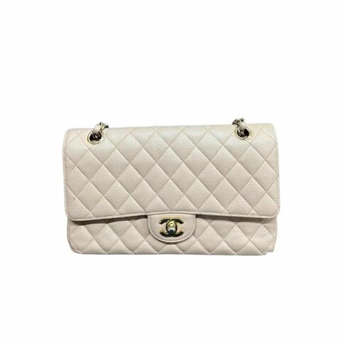 Chanel 魚子醬雙C扣鏈條包