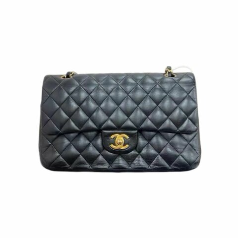 CHANEL 黑金雙C扣鏈條包