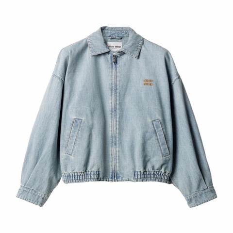 Miu Miu 女士 翻領牛仔外套IT-36 IT-38 IT-40 IT-42 IT-44碼