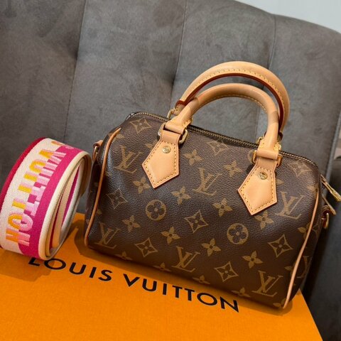 LV Speedy Bandoulière 20波士頓包 晶片款