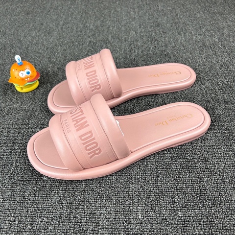 Dior迪奧粉色拖鞋 尺碼：40