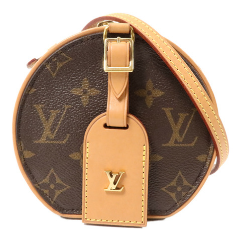 LOUIS VUITTON Monogram Mini Boite Chapeau金扣手挽肩背兩用袋