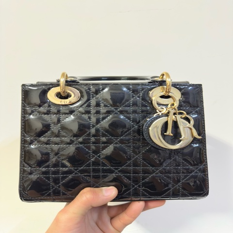 Dior 黛妃包 Small 漆皮 2022年款 有高雄漢神百貨購證