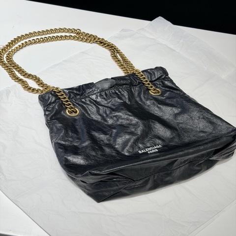 99新 Balenciaga巴黎世家 crush tote垃圾袋 s號
