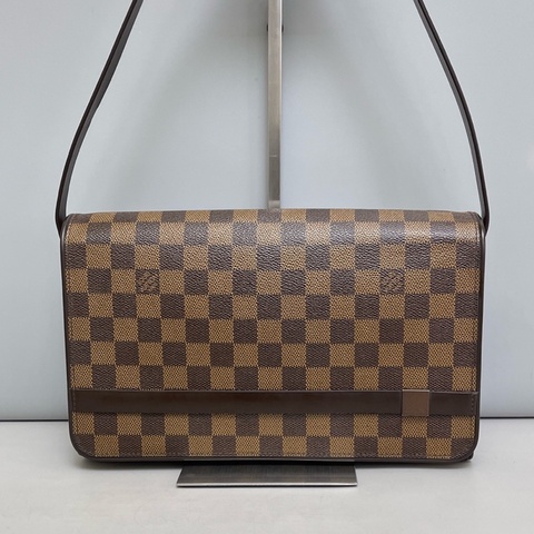Louis Vuitton 路易威登 棕棋盤格 中古款 單肩腋下包  尺寸 28.5×17.5×8