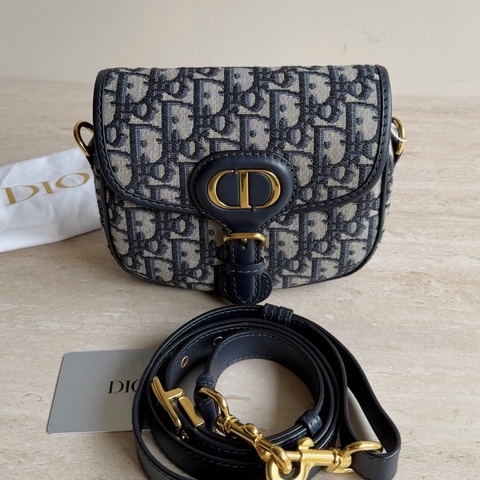 Dior迪奧Bobby老花小號馬鞍包 底長17cm