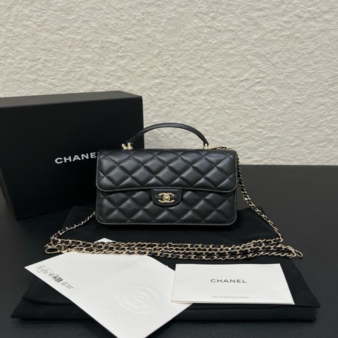 99新Chanel香奈兒25P 羊皮手柄三合一woc