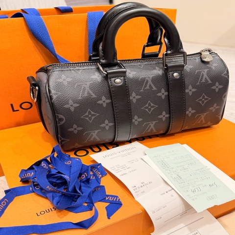 LV M46271 Keepall25 黑灰經典老花 大全配